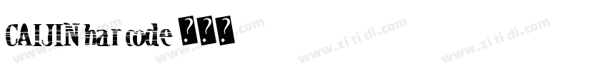 CAIJIN bar code字体转换